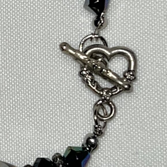 $5 ADD ON with $15+ Bundle Polished Stones Bracelet Toggle Clasp 7-1/2" EUC - Picture 2 of 3